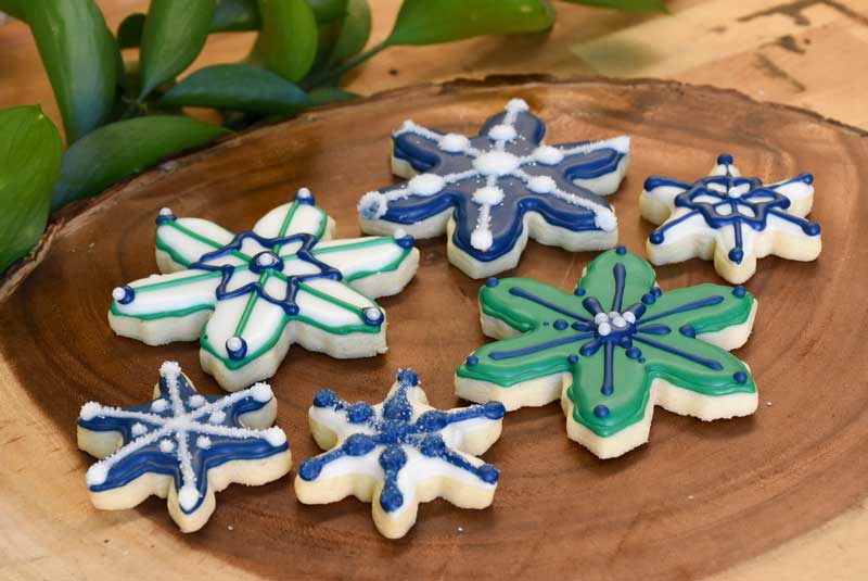 SNOWFLAKE SUGAR CUT-OUTS SNOWFLAKE SUGAR CUT-OUTS