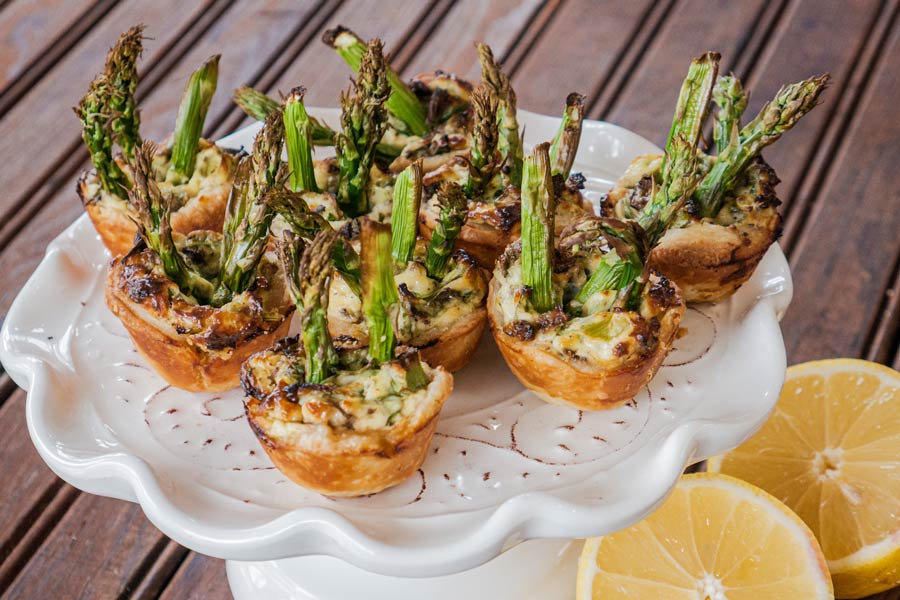 Asparagus + Mushroom Tarts