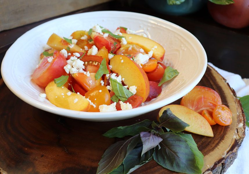 Heirloom Tomato Peach Salad