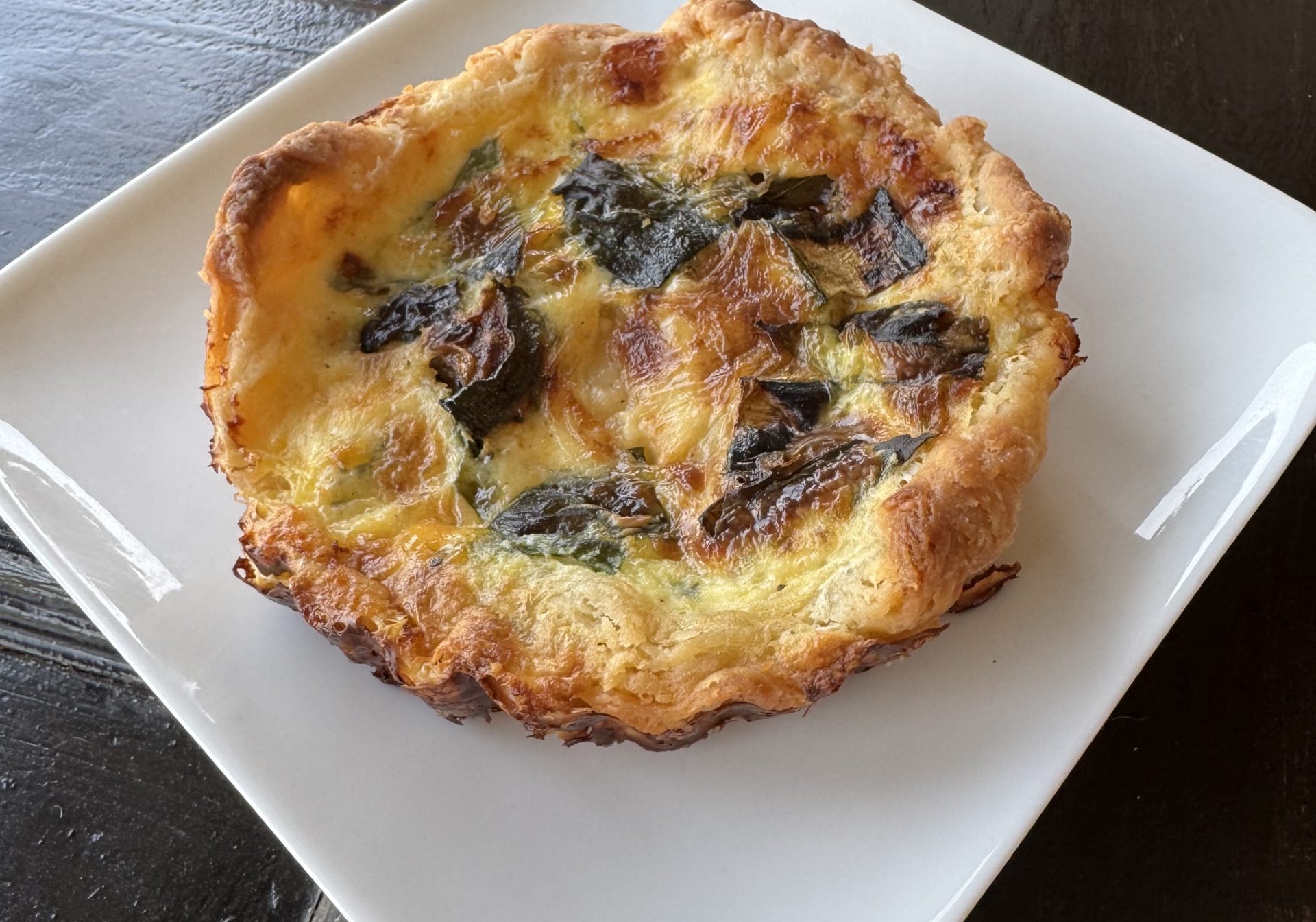 ZUCCHINI + BASIL QUICHE