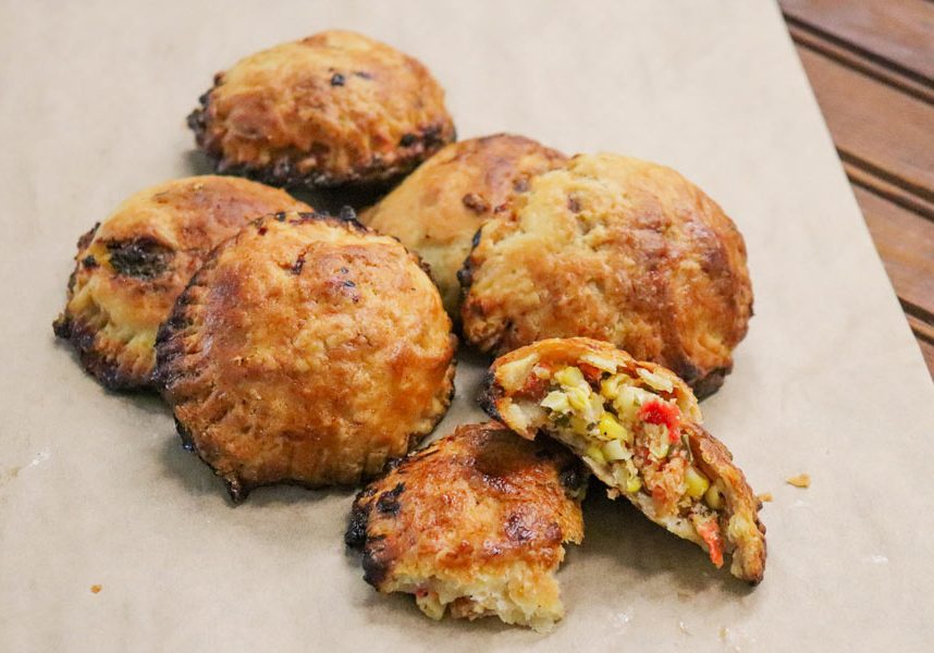 Tomato + Grilled Corn Handpie