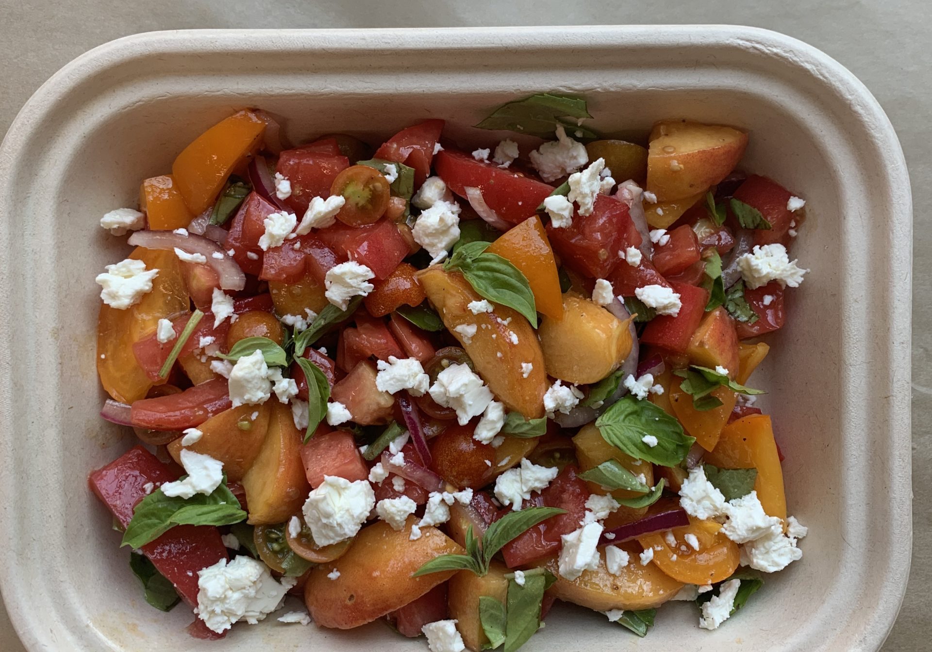 Heirloom Tomato + Peach Salad
